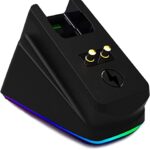 <span class="title">【50%割引クーポン】ワイヤレスマウス 充電用ドック USB充電器 対応デバイス RGB Mouse Dock for Razer DeathAdder V2 Pro/Naga Pro/Viper Ultimate/Basilisk Ultimate 滑り止 (RGB)</span>