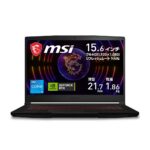 <span class="title">【1位交代】MSI 15.6型 ゲーミングノートパソコン Thin GF63 12V（Core i5/ メモリ 16GB/ 512GB SSD/ GeForce RTX 4050） ブラック Thin-GF63-12VE-2003JP（楽天リアルタイムランキング）</span>