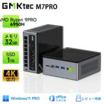 <span class="title">【1位交代】【大人気予約販売中】GMKtec M7PRO【minipc AMD Ryzen 9 PRO 6950H 32GB+1TB】最大4.90GHz ミニPC Windows11Pro 4画面出力 2.5GbpsLAN WiFi6 HDMI 省エネ 小型パソコン オフィス ゲーミングpc 最大TDP70W 最大18か月保証 ミニPC Ryzen みにpc（楽天リアルタイムランキング）</span>