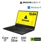 <span class="title">【1位交代】【最大2万円オフクーポン★7/3 09:59まで】mouse K5-I7GM5BK-A（32GB メモリ搭載モデル）15.6型 Core i7-12650H 1TB SSD GeForce MX550 ノートパソコン 新品 マウスコンピューター PC（楽天リアルタイムランキング）</span>