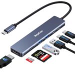 <span class="title">【50%割引クーポン】RayCue 7 in 1 USB Cハブ USB C – HDMIスプリッター,2*USB 3.1 GEN1と5Gbps高速データ転送 Type-Cデータポート,4K HDMIポート,100W PD急速充電、SDカードリーダー,iPhone 15/Mac/Dell/Acer/HP/Asus/Steam Deck/Rogに対応</span>