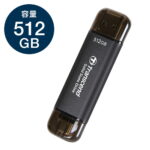 <span class="title">【1位交代】【最大3000円OFFクーポン配布中】Transcend ESD310C ポータブルSSD 512GB デュアルコネクタ TS512GESD310C【ネコポス対応】（楽天リアルタイムランキング）</span>