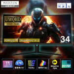 <span class="title">【1位交代】【MAXZEN 公式ストア】ゲーミングモニター 34インチ VA カーブスクリーン 165Hz UWQHD フリッカーレス FreeSync 34型 PIP/PBP 角度調節 FullHD ブルーライトカット MPRT1ms HDMI DP フレームレス 壁掛け ノングレア adptive sync MGM34IC01 レビューCP1000（楽天リアルタイムランキング）</span>