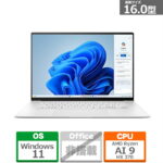 <span class="title">【1位交代】ASUS（エイスース） ノートパソコン　Zenbook S 16 UM5606WA-AI9321WH スカンジナビアンホワイト（楽天リアルタイムランキング）</span>