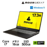 <span class="title">【1位交代】【新春セール！最大2万円オフクーポン★2025/1/1から】mouse K7-I7G50BK-A ノートパソコン 17.3型 Core i7-12650H 16GB メモリ 500GB M.2 SSD GeForce RTX2050 マウスコンピューター mouse 新品 ノートPC（楽天リアルタイムランキング）</span>